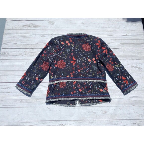 Loft Primavera Floral Embroidered Boho Jacket Women's 2 - Picture 2 of 8